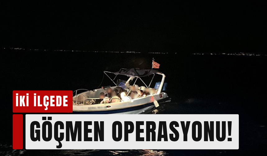 İzmir kıyılarında 56 düzensiz göçmen yakalandı!
