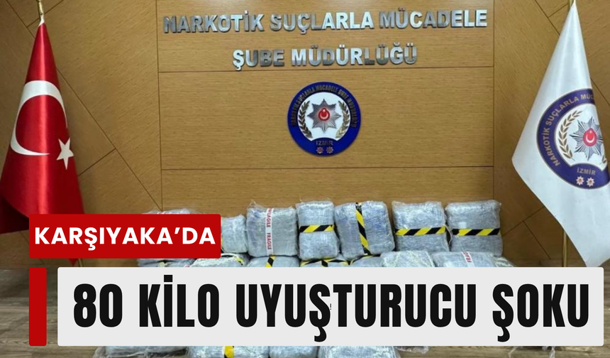 İzmir’de yasaklı madde baskını! 80 kilo ele geçirildi!