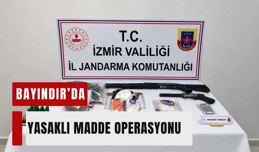 Bayındır’da yasaklı madde operasyonu: 8 şüpheli gözaltında