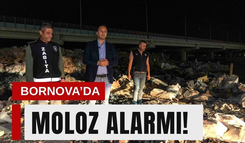 Bornova’da moloz alarmı!