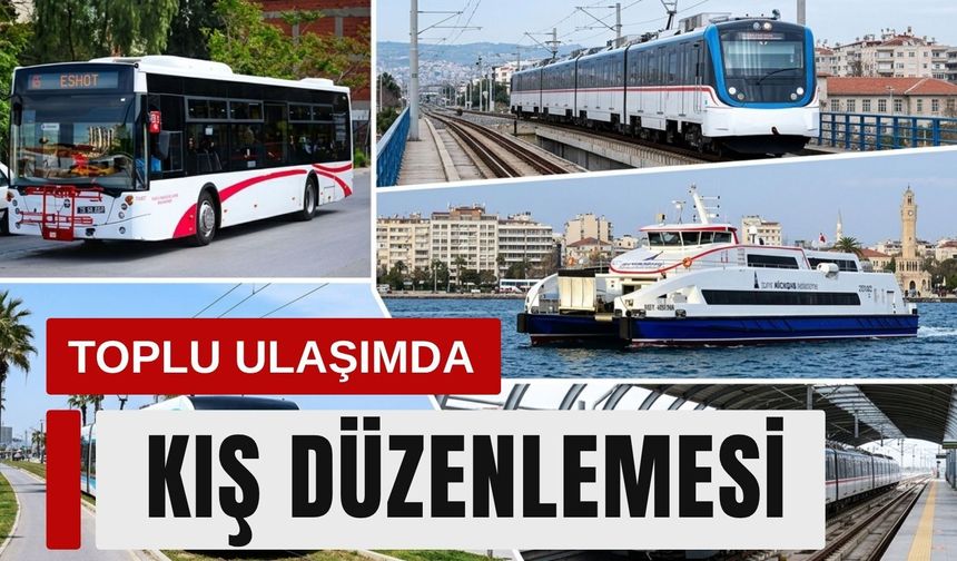 İzmir’de toplu ulaşımda kış tarifesi 14 Eylül’de başlıyor