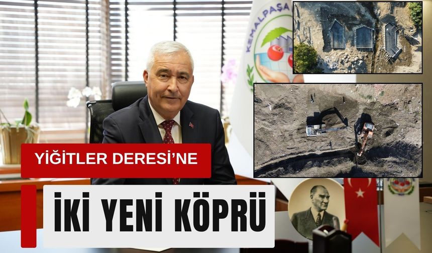 Kemalpaşa’da Yiğitler Deresi’ne iki yeni köprü