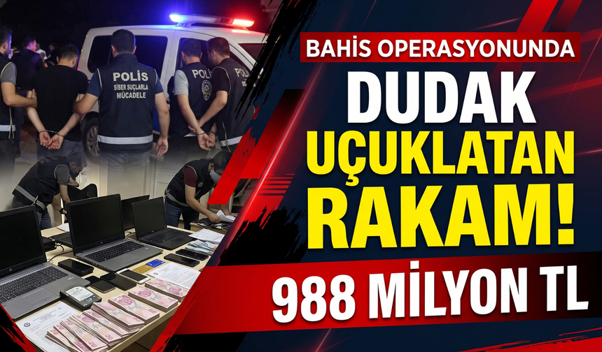 988 milyonluk para trafiğine 8 tutuklama!