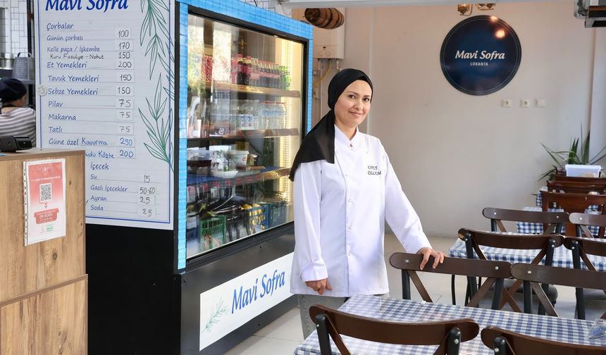 Buca Belediyesi’nin kursunda öğrendi, kendi lokantasını açtı