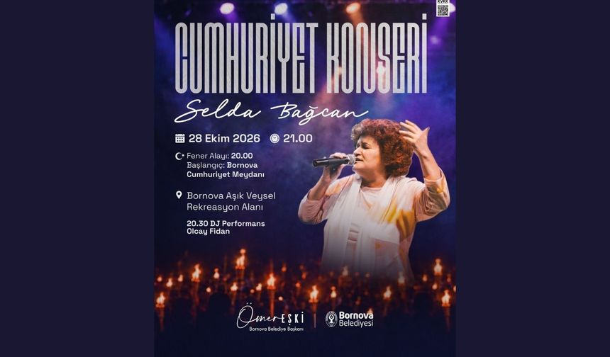 Bornova’da Cumhuriyet coşkusu Selda Bağcan konseriyle yaşanacak