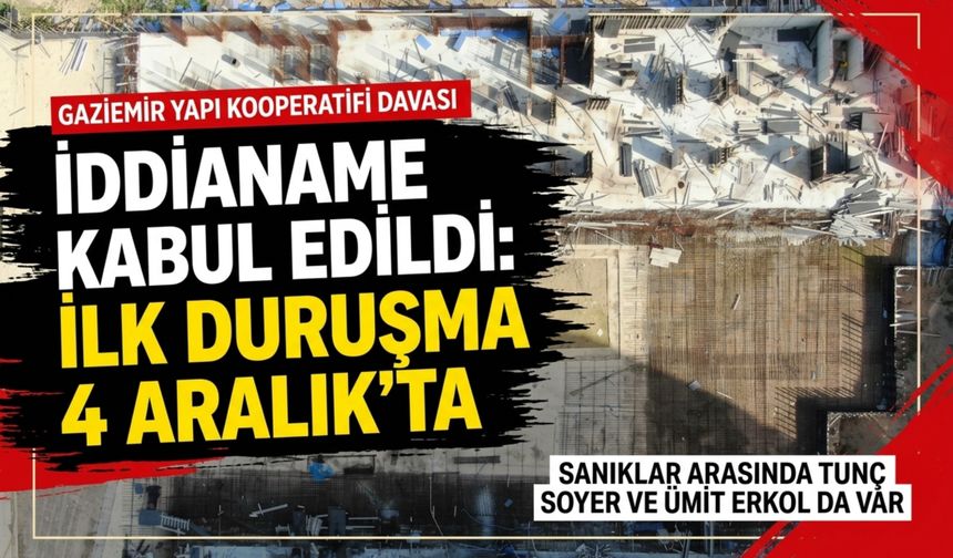 Gaziemir’deki kooperatif soruşturmasında yargılama başlıyor