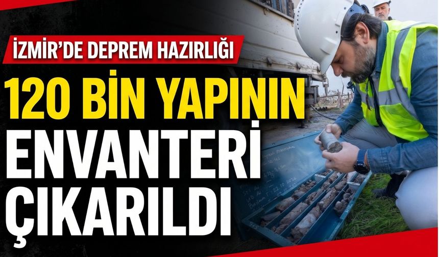İzmir’de deprem hazırlığı: 120 bin yapının envanteri çıkarıldı
