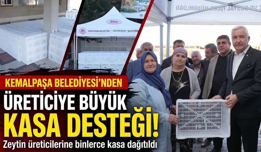 Kemalpaşa’da 656 çiftçiye 4 bin zeytin kasası desteği
