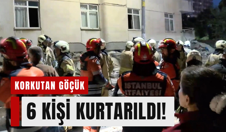 Maltepe’de bina çöktü: Enkazdan 10 kişi kurtarıldı!