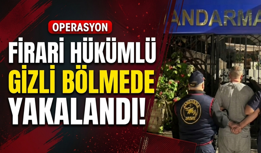 İzmir’de firari hükümlü gizli bölmede yakalandı!