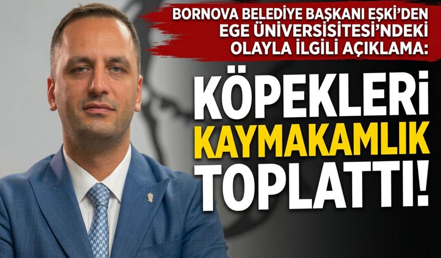 Eşki’den köpeklerin toplatılmasıyla ilgili açıklama