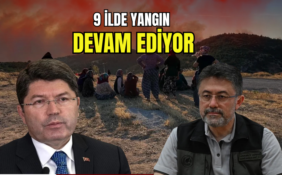 9 ilde orman yangınlarıyla mücadele sürüyor: 17 gözaltı var