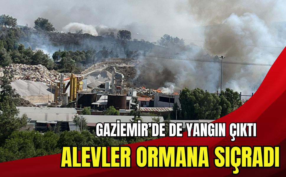 İzmir yanıyor: Gaziemir’de çöplükte çıkan yangın ormana sıçradı