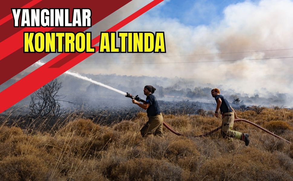 Buca ve Aliağa’daki yangınlar saatler süren çalışmayla kontrol altında