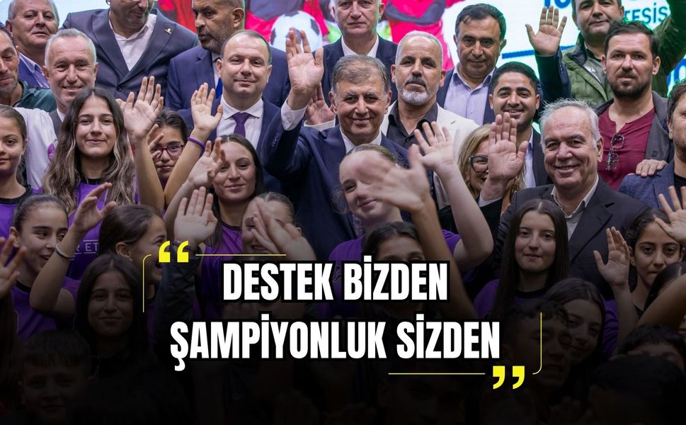 İzmir Büyükşehir'in Cumhuriyet kutlamaları spora da ilham oldu: 'Destek bizden, şampiyonluk sizden'