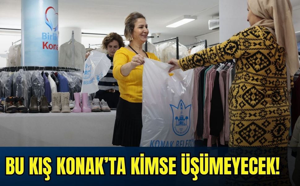 Bu kış Konak’ta kimse üşümeyecek! Giysi Market kapılarını açtı