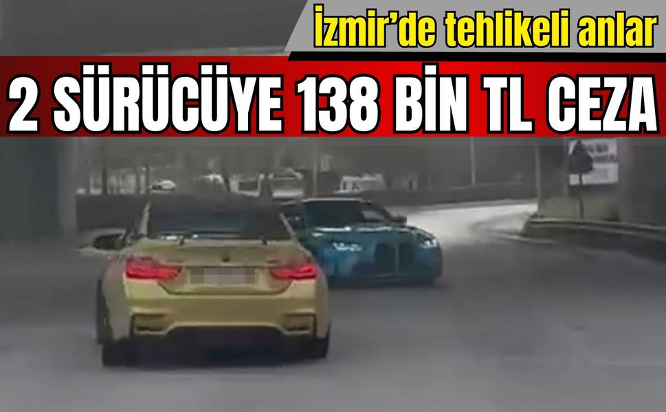 Drift pahalıya patladı: İzmir’de 2 araç trafikten men edildi