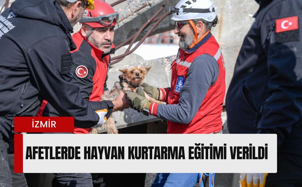 İzmir’de 'Can dostlar' için seferberlik: Afetlerde hayvan kurtarma eğitimi