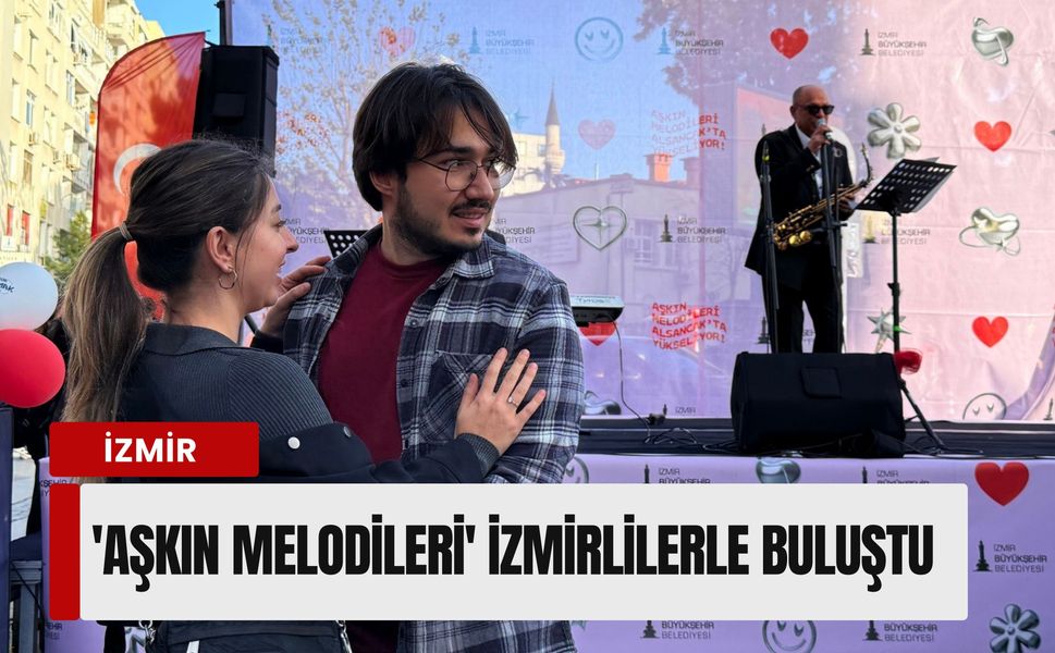 Alsancak'ta Sevgililer Günü coşkusu: 'Aşkın Melodileri' İzmirlilerle buluştu