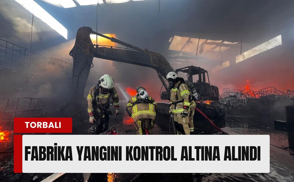 Torbalı’da geri dönüşüm fabrikasında korkutan yangın: Facianın eşiğinden dönüldü
