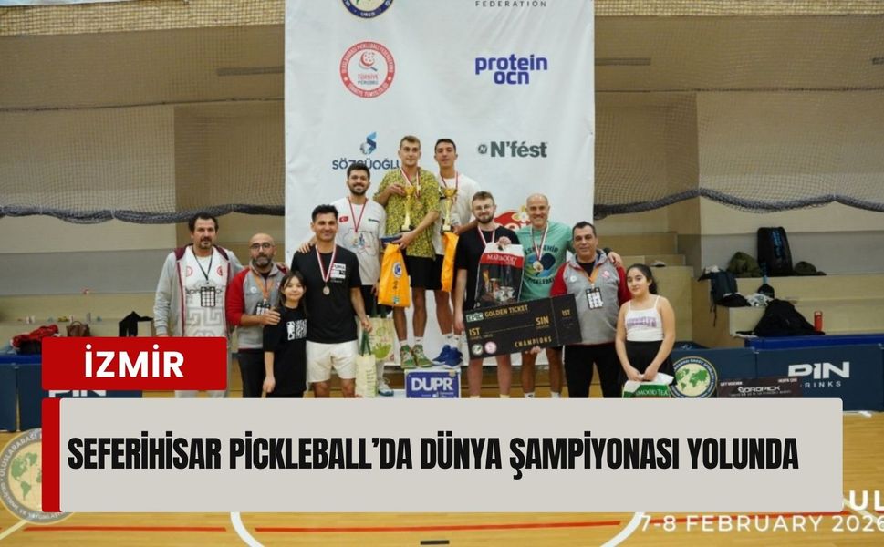 Seferihisar’ın pickleball gururu: Dünya Şampiyonası bileti geldi