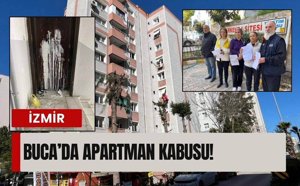 Buca’da apartman kabusu! Komşular yardım bekliyor