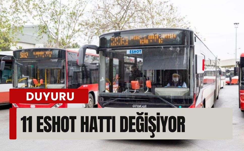 Buca’da asfalt çalışması: 11 ESHOT hattı değişiyor