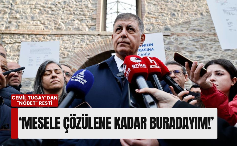 Cemil Tugay’dan Meslek Fabrikası’nda 'nöbet' resti: 'Mesele çözülene kadar buradayım!'