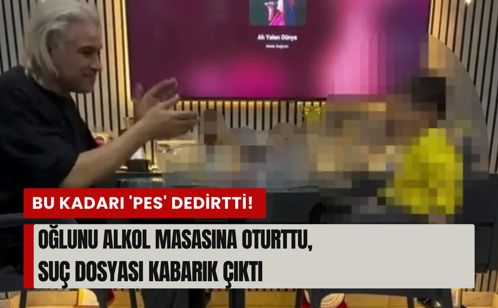 İzmir'de çocuğunu alkol masasına oturtan babaya gözaltı!