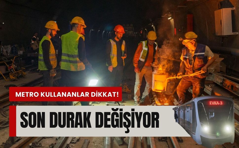 İzmir’de metro kullananlar dikkat! 4 gün boyunca son durak değişiyor