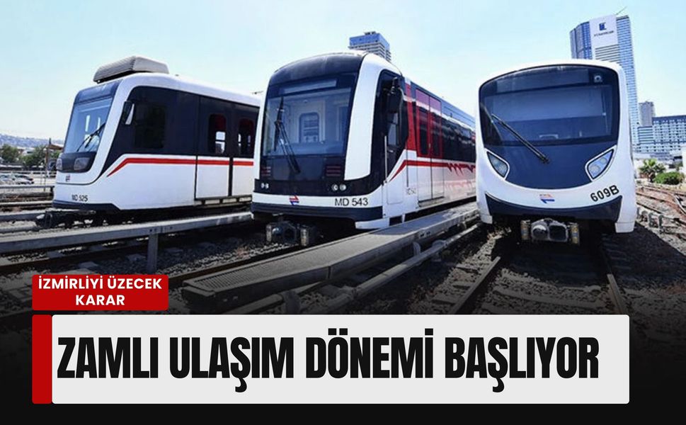 İzmir’de ulaşıma komisyon onayı: İZBAN ve otobüste tam bilet 40 TL’ye çıkıyor!