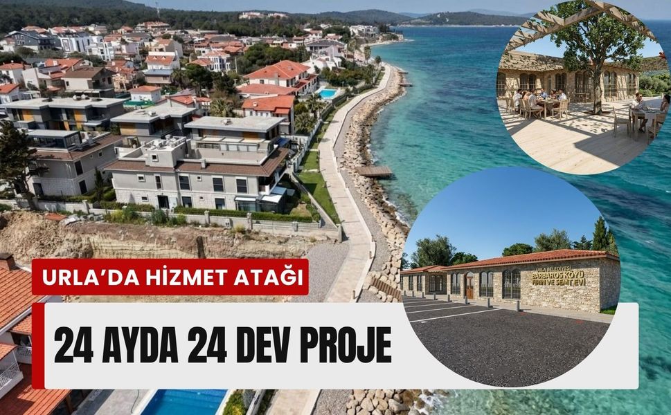 Urla’nın 24 aylık hizmet programı: 24 proje tamamlandı