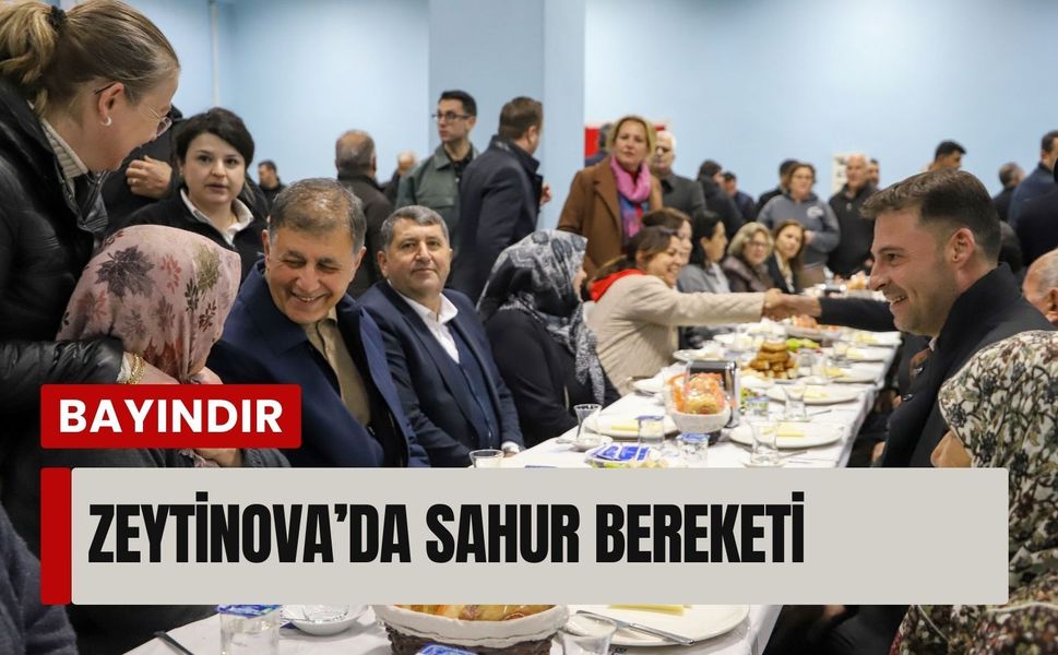Zeytinova’da sahur bereketi: Gönüller aynı sofrada buluştu