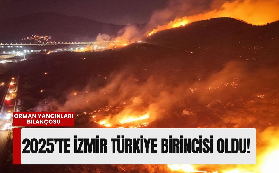 2025 orman yangınları bilançosu: İzmir Türkiye birincisi oldu!