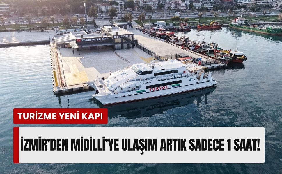 Aliağa’dan Midilli’ye düzenli feribot seferleri başladı