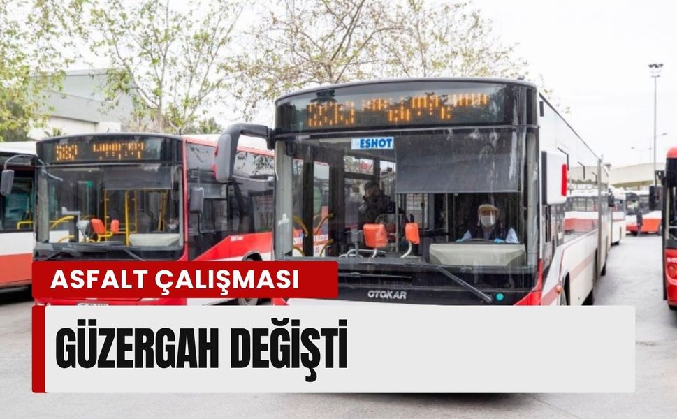 Buca'da asfalt çalışması: Bazı otobüs hatlarında güzergah değişikliği