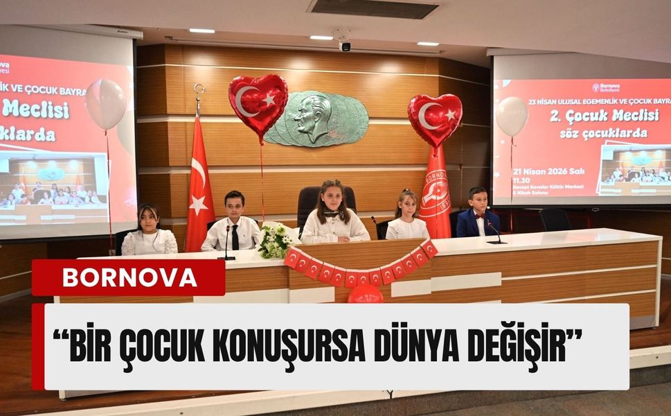 Çocukların sesi Bornova’da yükseldi
