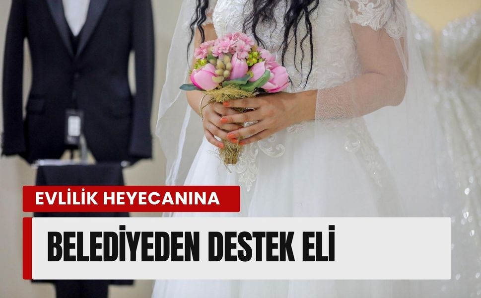 Düğün hazırlığı yapan çiftlere Bayraklı’dan anlamlı destek