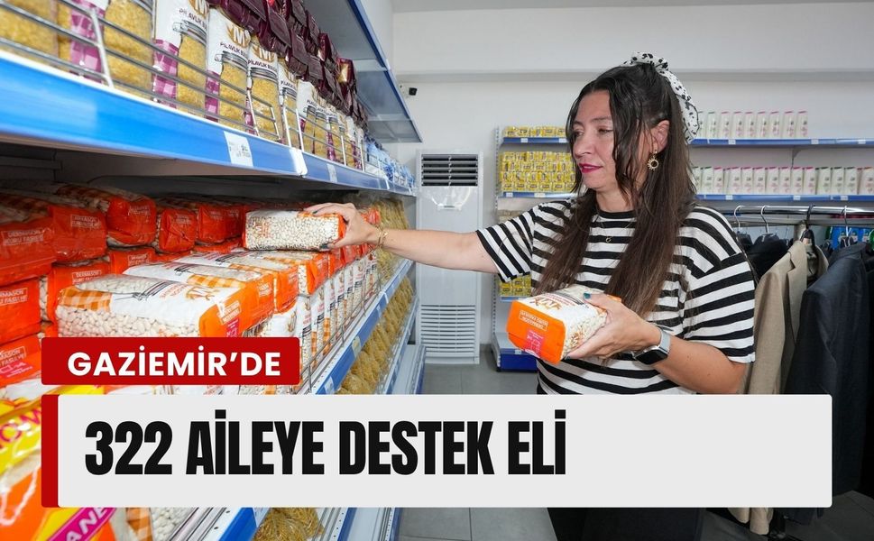 Gaziemir’de 322 aileye destek eli
