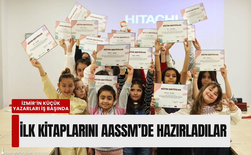 İzmir’in küçük yazarları iş başında: İlk kitaplarını AASSM’de hazırladılar