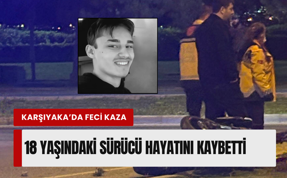 İzmir’de motosikletli gencin hayatını kaybettiği feci kaza kamerada!