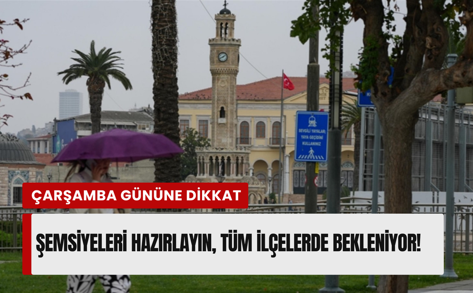 İzmir’de sağanak yağış uyarısı! 22 Nisan’a dikkat