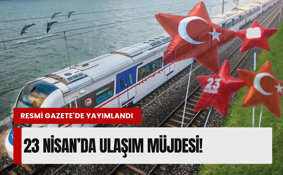 İzmirliler müjde... 23 Nisan'da İZBAN ücretsiz!