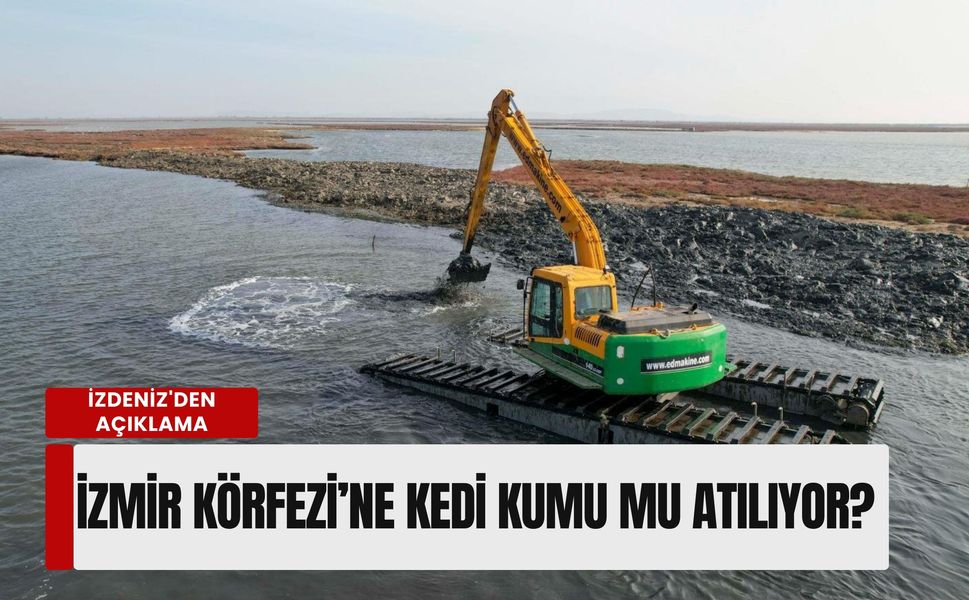 İzmir Körfezi'ne kedi kumu mu atılıyor? İZDENİZ'den açıklama