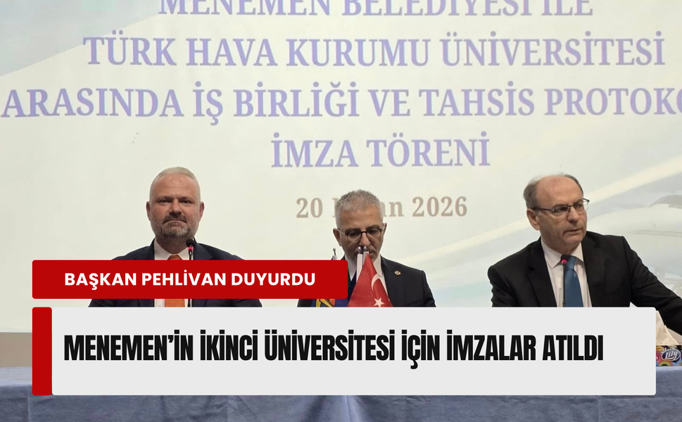 Menemen'e ikinci üniversite müjdesi!