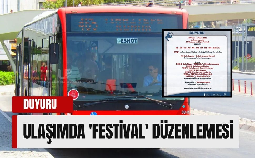 Bayındır Çiçek Festivali için ulaşımda 'Festival' düzenlemesi