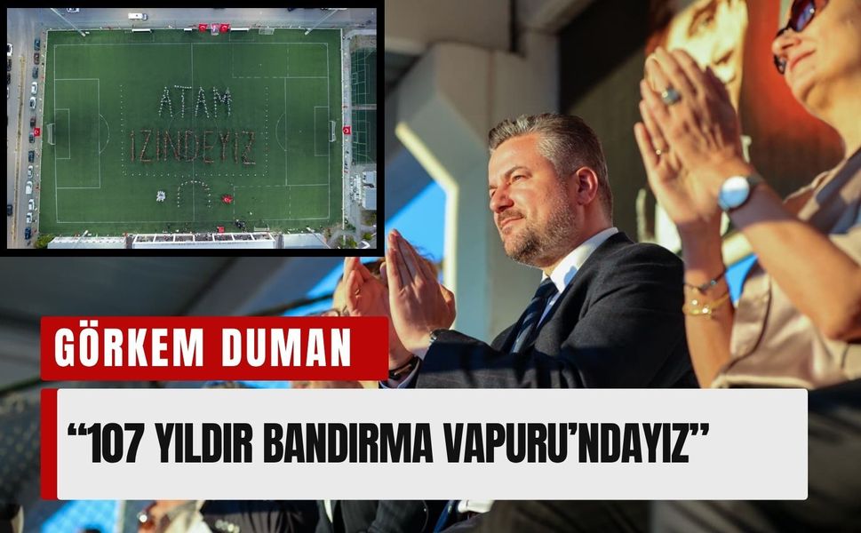 Buca’da 19 Mayıs coşkusu: Yüzlerce kişi 'Atam İzindeyiz' yazdı