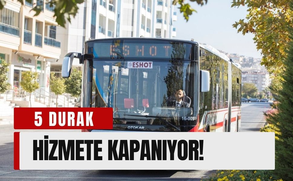 19 Mayıs’ta Karşıyaka’da 5 durak hizmete kapanıyor!
