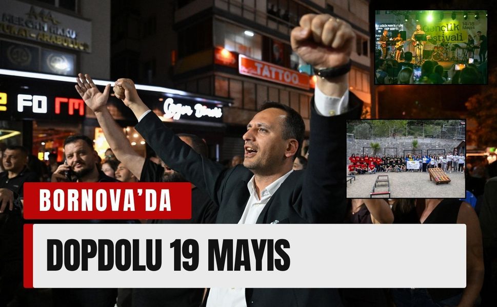 Bornova’da 19 Mayıs coşkusu meydanlara taştı