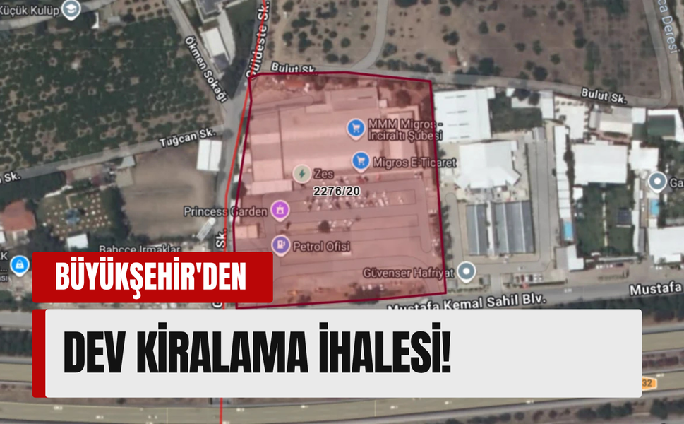 Büyükşehir’den milyonluk kiralama ihalesi!